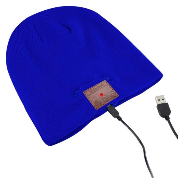 Gorro de lana con audífonos Bluetooth incorporados - Imagen 3