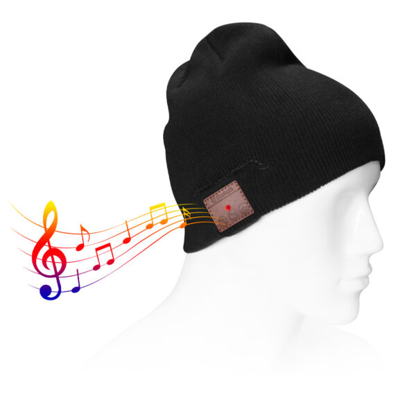 Gorro de lana con audífonos Bluetooth incorporados