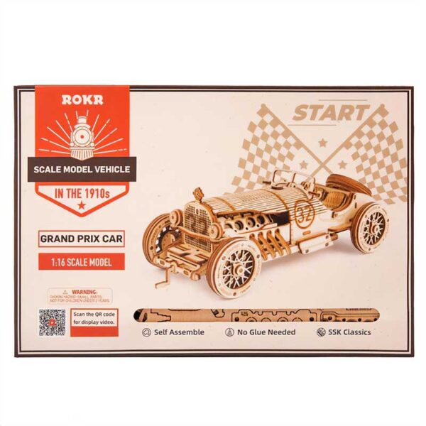 Puzzle 3D Auto de Carrera Antiguo (Modelismo) - Imagen 3