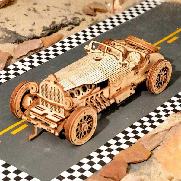 Puzzle 3D Auto de Carrera Antiguo (Modelismo) - Imagen 4