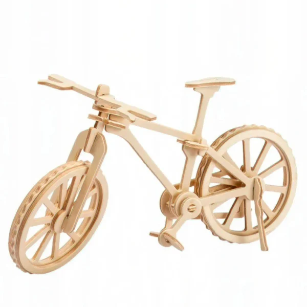 Bicicleta de Madera Armable (Incluye Temperas y Pincel) - Imagen 2