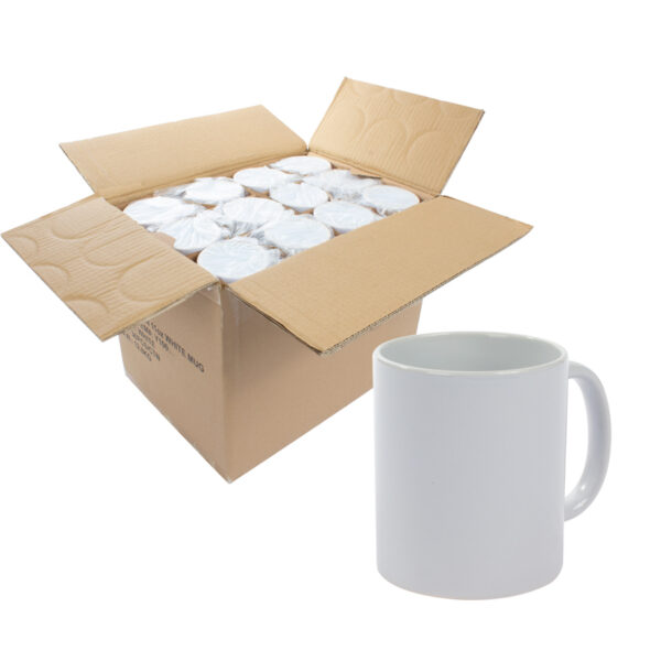 Caja de 36 tazones para sublimación 350 ML