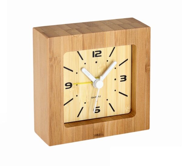 Reloj Despertador de Bamboo Diseño Moderno