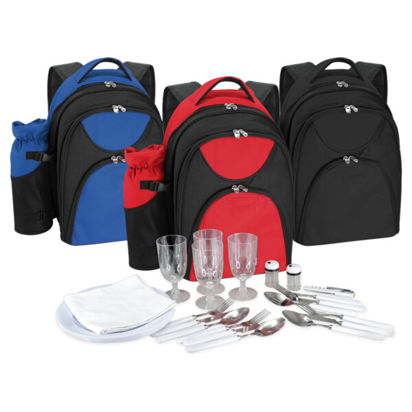 Mochila Cooler de Picnic / Camping 4 Personas con Utensilios