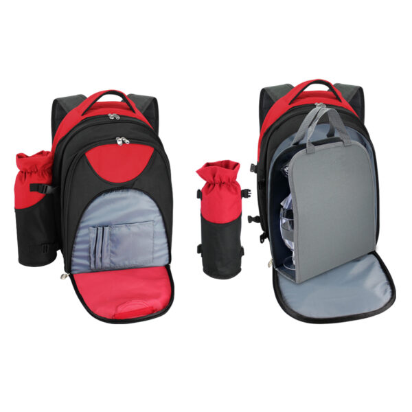 Mochila Cooler de Picnic / Camping 4 Personas con Utensilios - Imagen 9