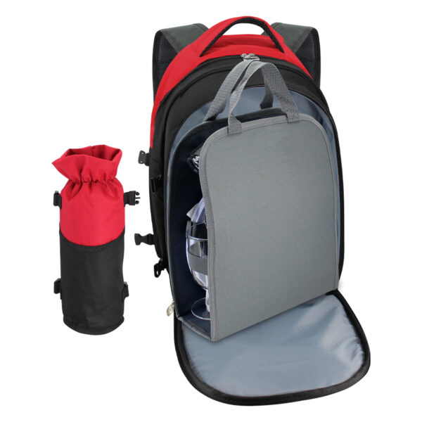 Mochila Cooler de Picnic / Camping 4 Personas con Utensilios - Imagen 4