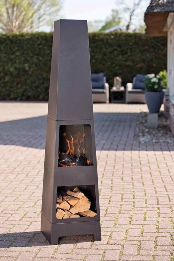 Estufa Brasero Chimenea Exterior a Leña y Carbón - Imagen 7