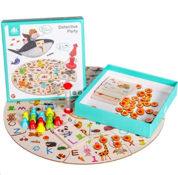 Juego de Mesa Detective Party Puzzle para la Familia