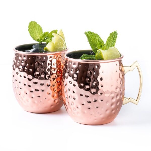 Tazones Moscow Mule Enconbrizados con Bombilla - Imagen 6
