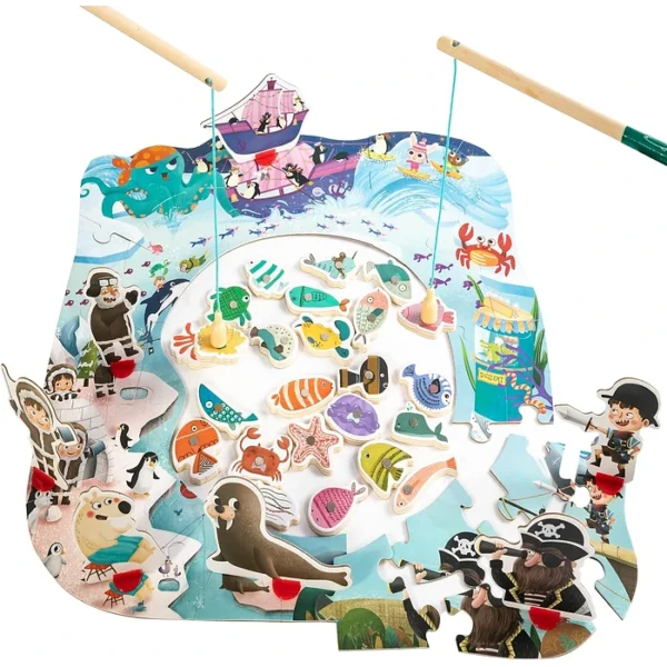 Juego de Pesca y Puzzle para Niños y Familias - Imagen 3