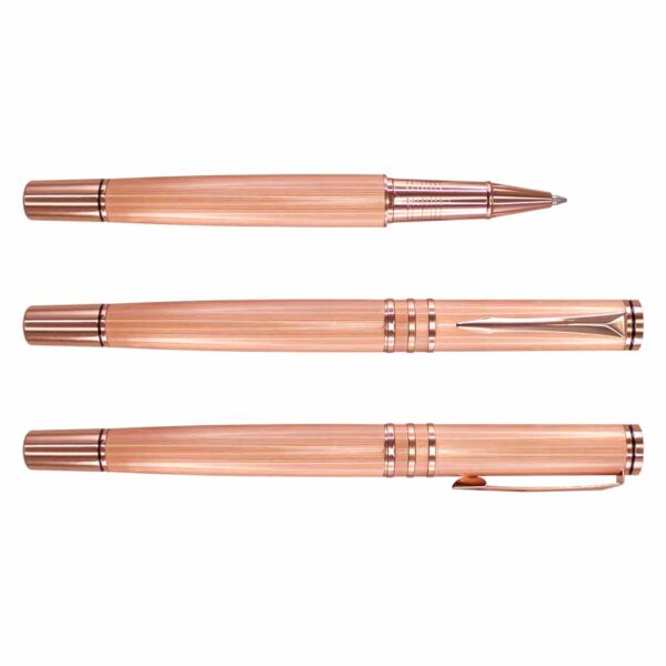 Bolígrafo Roller Pen Metálico Encobrizado - Imagen 2