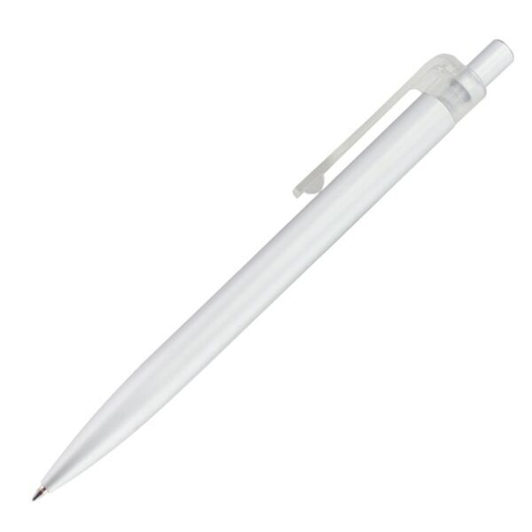 Bolígrafo Promocional Metálico Blanco Cuerpo de Aluminio