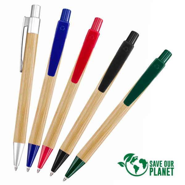 Bolígrafos Ecológicos Bambú y PET Reciclado