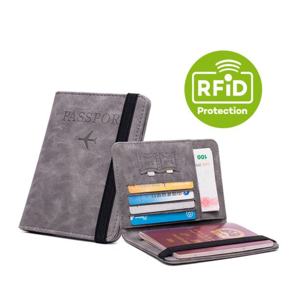 Billetera, tarjetero con Porta Pasaporte Protección RFID