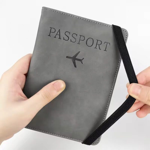 Billetera, tarjetero con Porta Pasaporte Protección RFID - Imagen 2