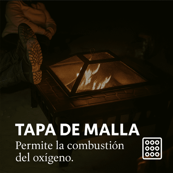 Brasero Parrilla Estufa Exterior con tapa
