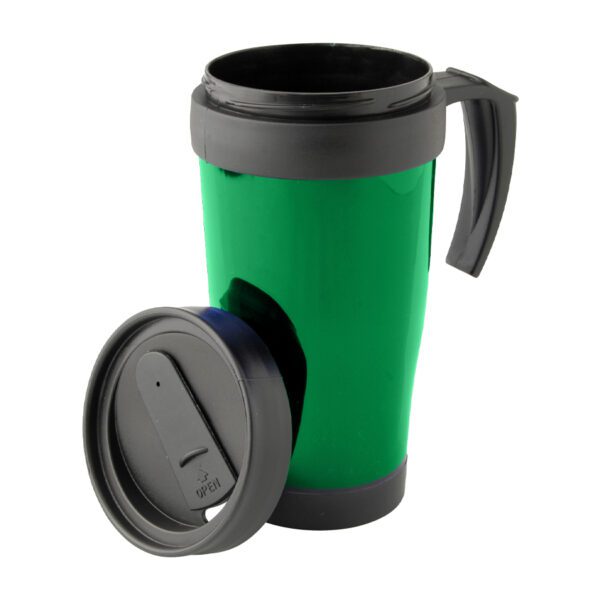 Mug Vaso Térmico Antiderrame 400 ml Doble Pared Aislante - Imagen 6