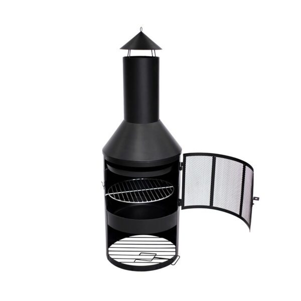 Chimenea Con Parrilla Exterior a Leña y Carbón - Imagen 4
