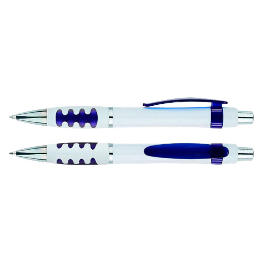 Bolígrafo Blanco con Terminales de Color - Imagen 2