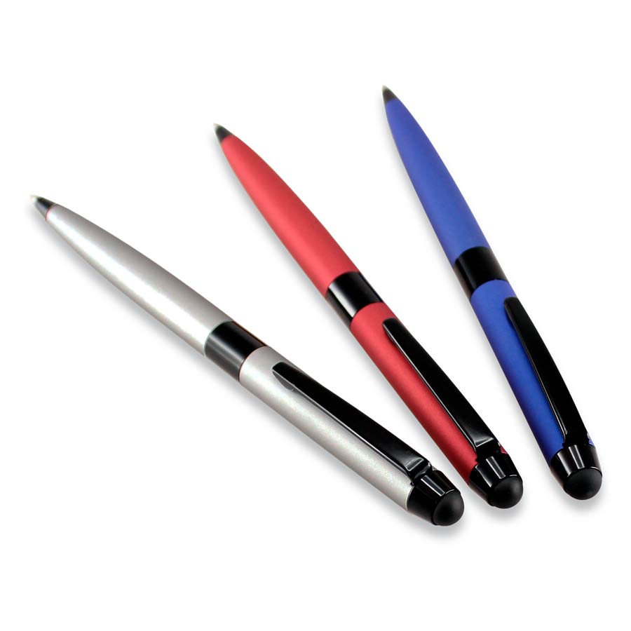 Bolígrafo Metálico Cuerpo Satinado Color Mate TouchScreen - Imagen 3