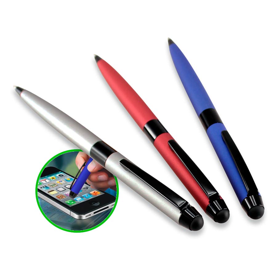 Bolígrafo Metálico Cuerpo Satinado Color Mate TouchScreen